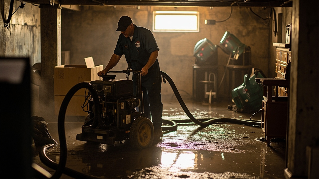 How We Execute Flooded Basement Pumping and Structural Drying