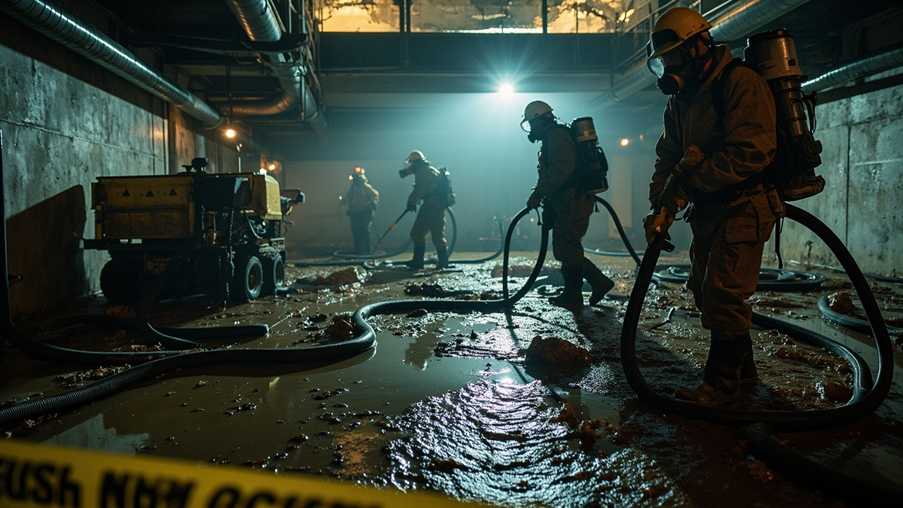 Our Industrial Sewage Cleanup Protocol Restores Facilities While Protecting Operations