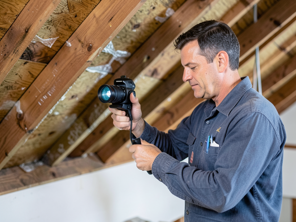 Catching a slow roof leak in your attic before it