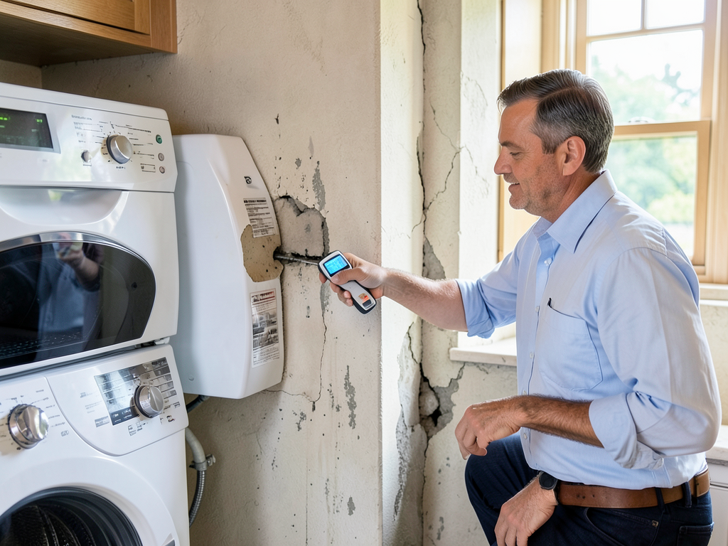 Dealing with a washing machine overflow in your re