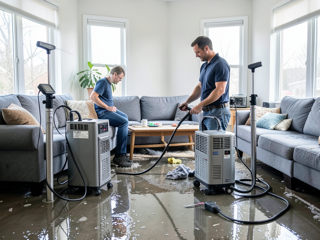 How long does the professional water drying proces