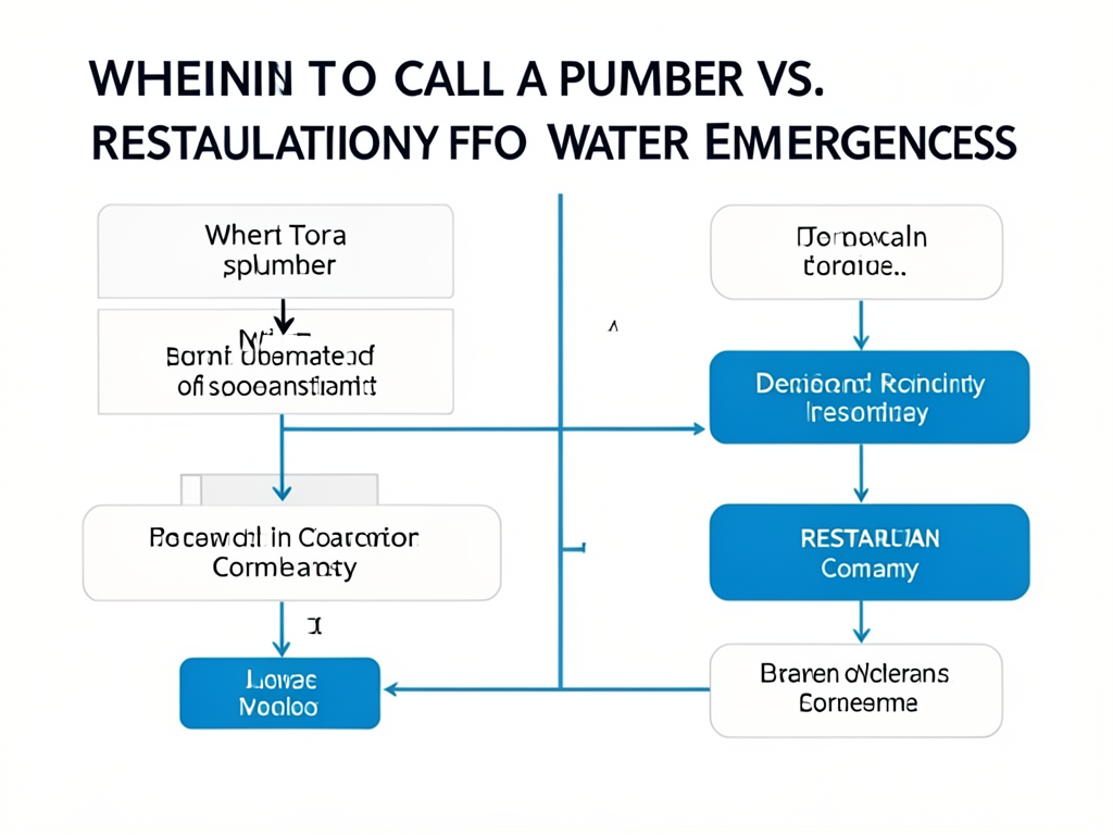How to choose between a plumber and a water restor
