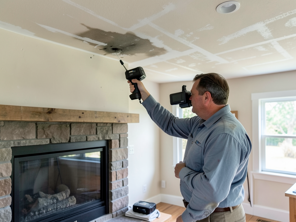 Is that wet spot on your ceiling actually a firepl
