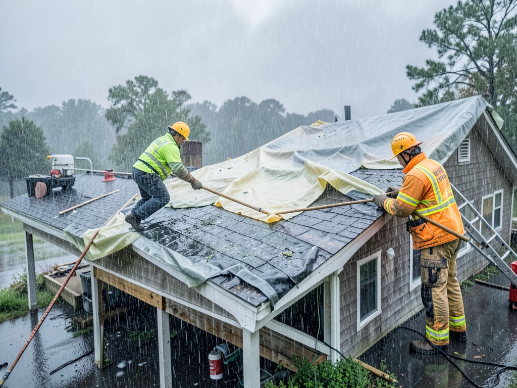 Local storm damage restoration services for knight