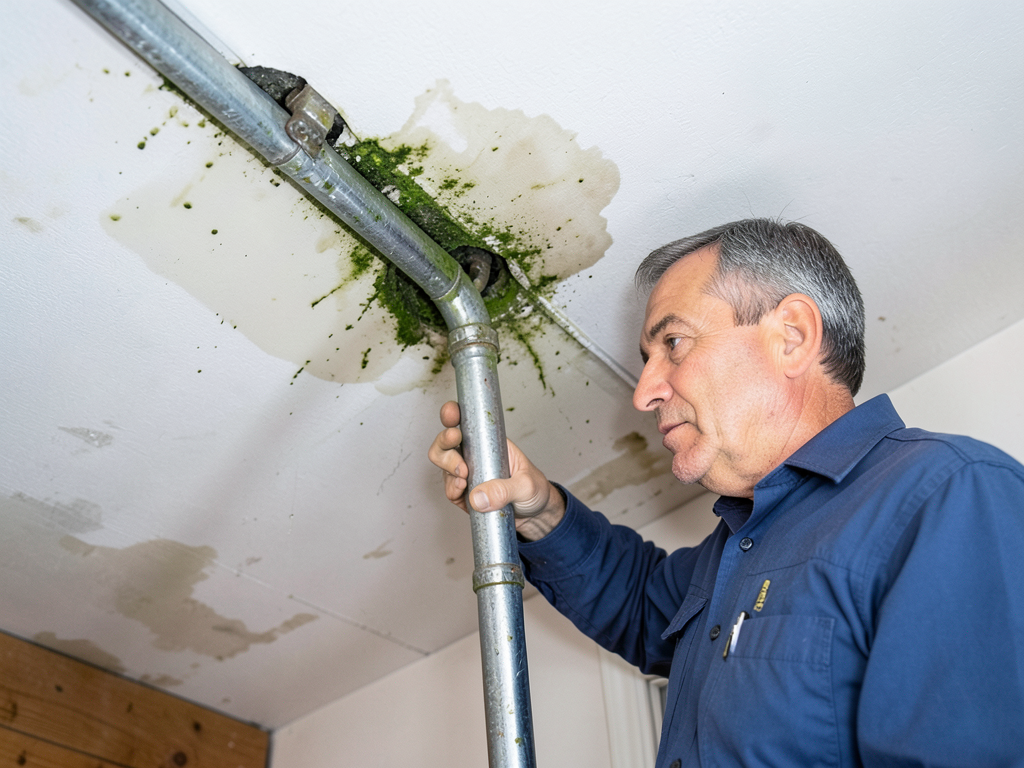 Preventing ac condensate drain line leaks from rui