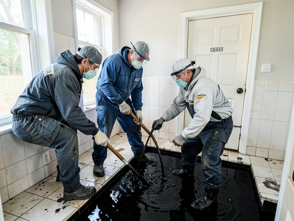 Safe and fast sewage removal for families in fuqua